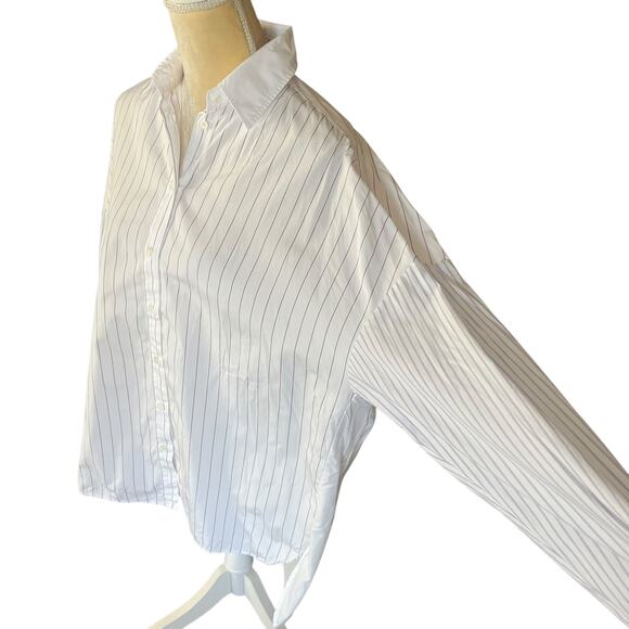 Antonelli Boxy Oversize Button Up Shirt Size 44 US 8 Made in Italy - Picture 8 of 14